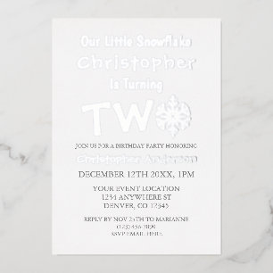 Little Snowflake 2nd Birthday