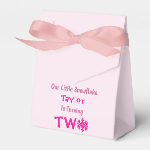 Little Snowflake 2nd Birthday Favour Box