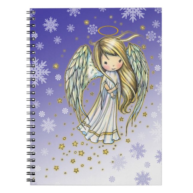 Little Snowflake Angel Girls Notebook (Front)