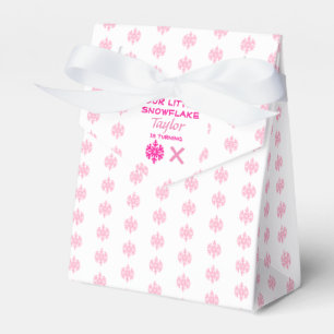 Little Snowflake Any Age Birthday Favour Box