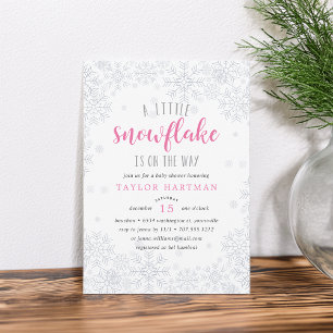 Little Snowflake Baby Shower Invitation