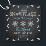 Little Snowflake Boys Winter Baby Shower Favour Tags<br><div class="desc">Celebrate in style with these cute and very trendy baby shower favour tags. This design is easy to personalise with your special event wording and your guests will be thrilled when they see these fabulous tags.</div>