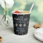 Little Snowflake Boys Winter Baby Shower Paper Cups<br><div class="desc">These paper cups are perfect for anyone having a baby shower this Christmas time. This design is easy to personalise with your special event wording and your guests will be thrilled when they see these fabulous paper cups. Matching items can be found in the collection.</div>