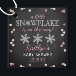 Little Snowflake Girls Winter Baby Shower Favour Tags<br><div class="desc">Celebrate in style with these cute and very trendy baby shower favour tags. This design is easy to personalise with your special event wording and your guests will be thrilled when they see these fabulous tags.</div>