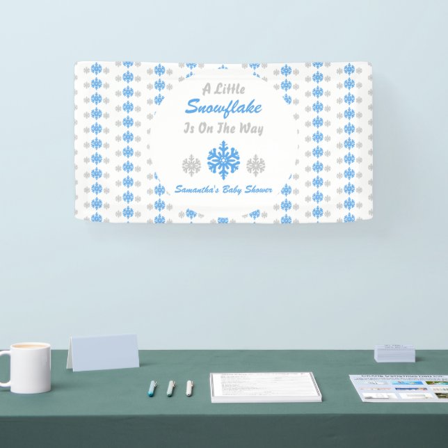Little Snowflake On The Way Banner (Tradeshow)