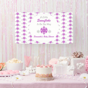 Little Snowflake On The Way Banner