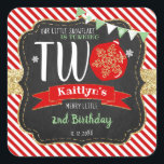 Little Snowflake Turning 2! Christmas 2nd Birthday Square Sticker<br><div class="desc">Celebrate in style with these trendy 2nd birthday stickers. The design is easy to personalise with your own wording and your family and friends will be thrilled when they see these fabulous stickers.</div>