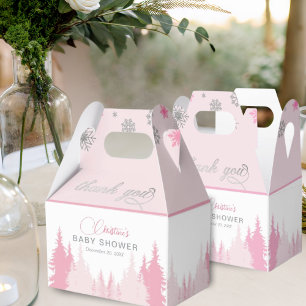 Little Snowflake Winter Baby Shower  Favour Box
