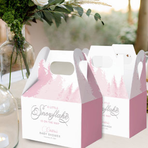 Little Snowflake Winter Baby Shower  Favour Box