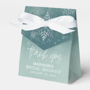 Little Snowflakes Bridal Shower Thank You Favour Box