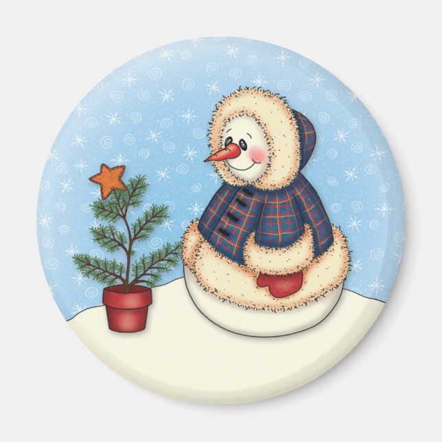 "Little Snowgirl" Magnet (Front)