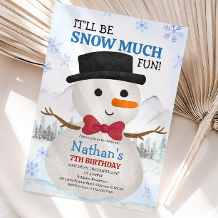 Little Snowman Birthday Invitation