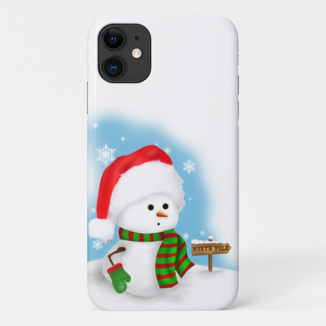 Little Snowman iPhone 4 Case (Back)