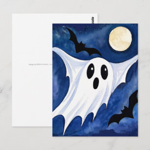Little Spooky Ghost - Halloween 7 - Fan Fun Postcard