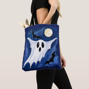 Little Spooky Ghost - Halloween 7 - Fan Fun Tote Bag