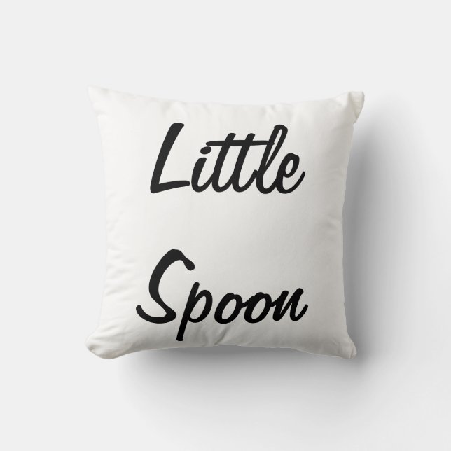 Little Spoon Decorative Throw Pillow (Front)