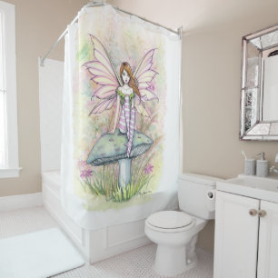 Little Spring Fae Fairy by Molly Harrison Shower Curtain