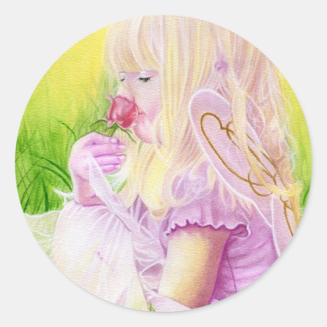 Little Spring Fairy Rose Sticker (Front)
