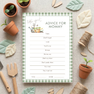 Little Sprout Advice for Mum Baby Shower Game card
