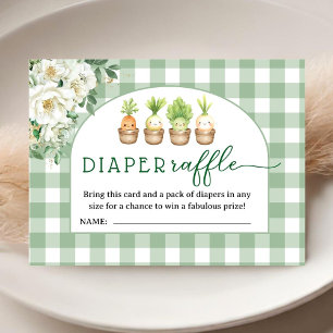 Little Sprout Baby Shower Diaper Raffle Enclosure Card