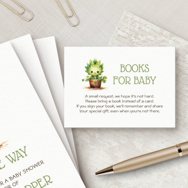 Little Sprout Baby Shower Enclosure Card (Creator Uploaded)