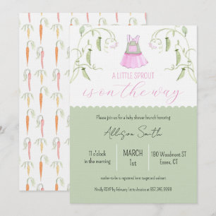 Little Sprout Baby Shower Invitation