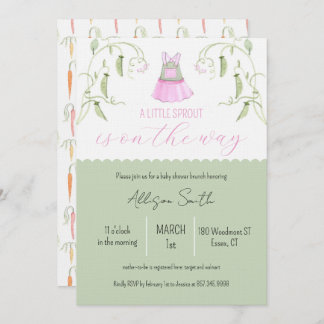 Little Sprout Baby Shower Invitation