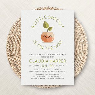 Little Sprout Baby Shower Invitation