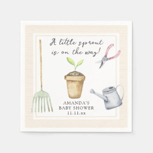 Little sprout baby shower  napkin