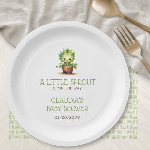 Little Sprout Baby Shower Paper Plate
