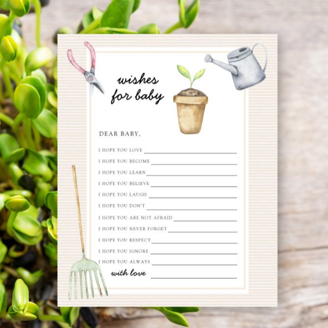 Little Sprout Baby Shower - Wishes for baby (Creator Uploaded)