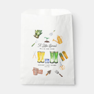 Little Sprout Blue Boots Garden Baby Shower Favour Bag