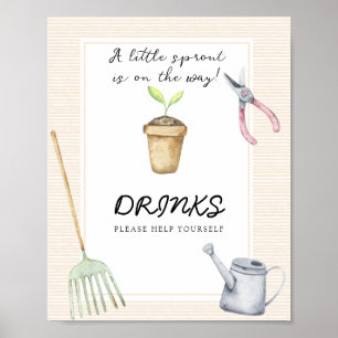 Little Sprout - Drinks help yourself Poster