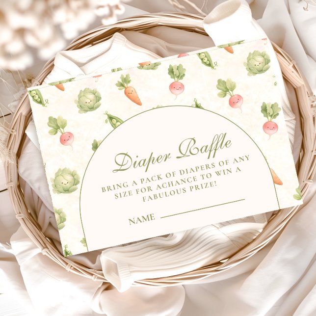 Little Sprout Elegant Botanical Diapper Raffle Enclosure Card (Creator Uploaded)