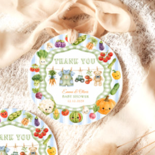 Little Sprout Farm Boy Baby Shower Thank You Favou Favour Tags