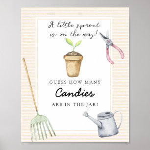 Little sprout - guess how many candies poster