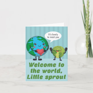 Little Sprout Heartfelt Baby Shower Greeting Card