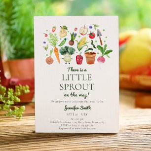 Little Sprout Locally Grown Farmers Baby Shower Invitation