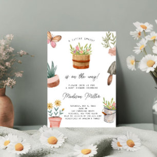 Little Sprout on the Way Spring Baby Shower Invitation