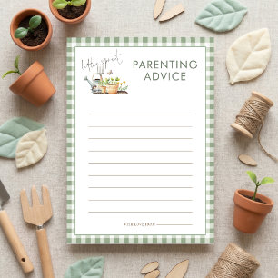 Little Sprout Parenting Tips Baby Shower Game card