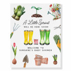 Little Sprout Pink Rain Boots Baby Shower Welcome