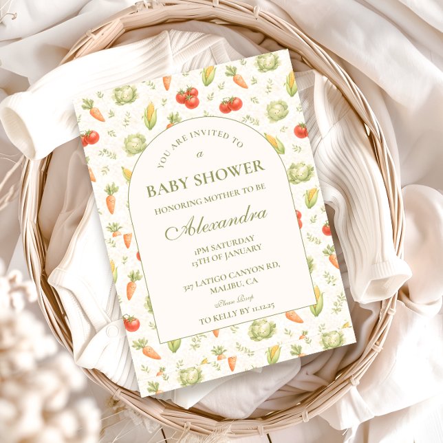 Little Sprout Whimsical Garden Baby Shower Invitation (Creator Uploaded)