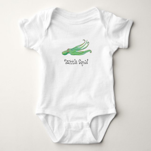 Little Squid Baby Bodysuit (Front)