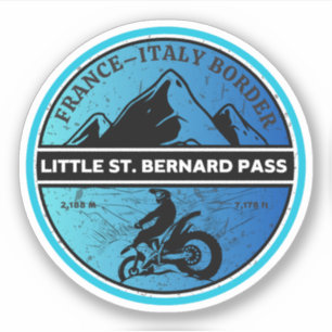 Little St Bernard Pass french italy Alpine motorcy