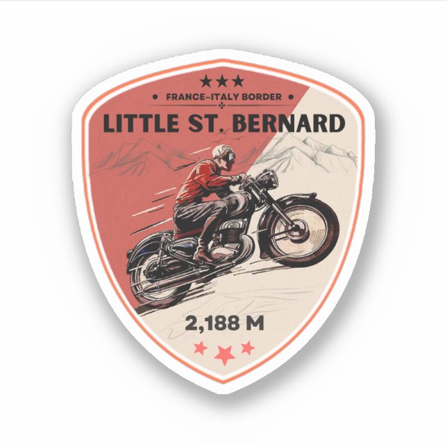 Little St Bernard Pass french italy Alpine motorcy (Front)