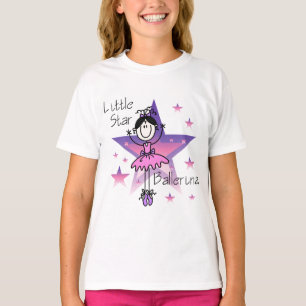 Little Star Ballerina-Black Hair T-Shirt