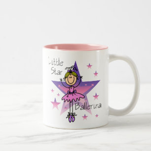 Little Star Ballerina - Blonde Hair Two-Tone Coffee Mug