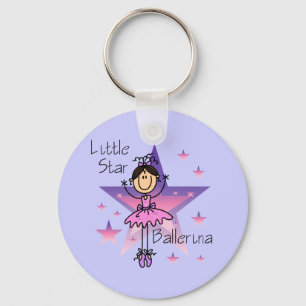 Little Star Ballerina - Brown Hair Key Ring