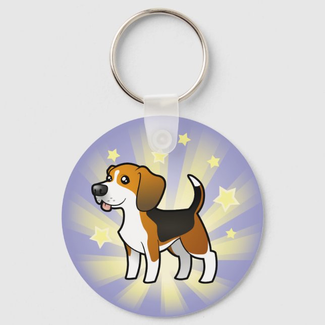 Little Star Beagle Key Ring (Front)