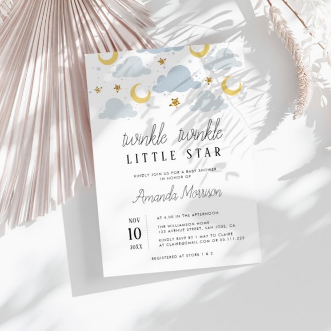 little star Couples baby shower invitation (Creator Uploaded)